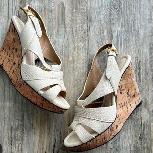 CHLOÉ Renna Wedge Sandal, Leather